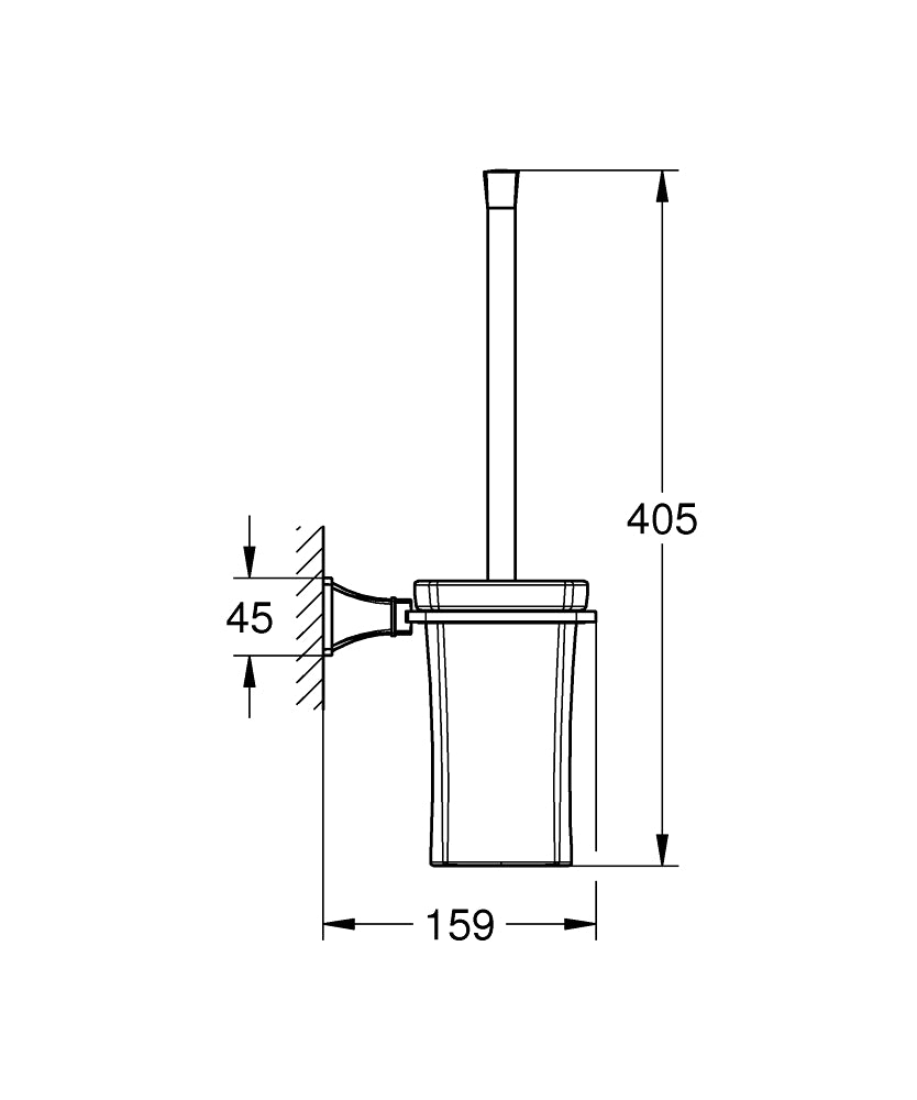 Bộ cọ tolet Grohe Grandera 40632000