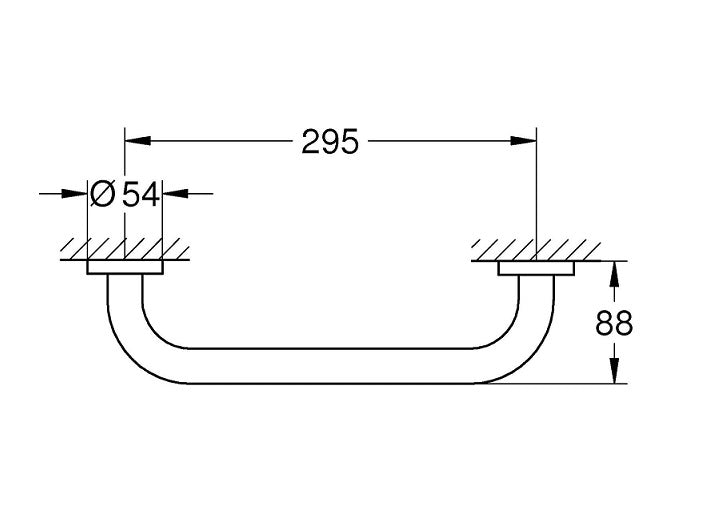 Tay vịn gắn tường Grohe Essentials 40421DA1