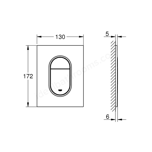 Nút nhấn xả bàn cầu Grohe Arena Cosmopolitan S 37601GL0