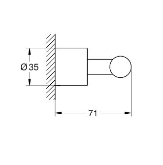 Móc áo Grohe Atrio New 40312AL3