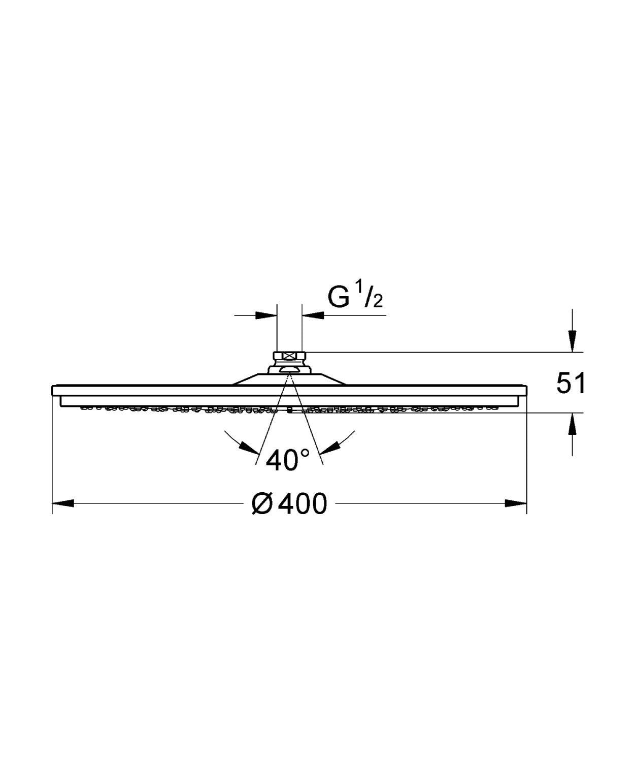 Bát sen Grohe Rainshower Cosmopolitan 400 28778000