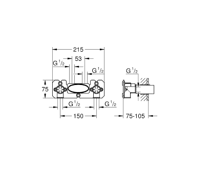 Bộ âm sen tắm GROHE Smartcontrol 26449000