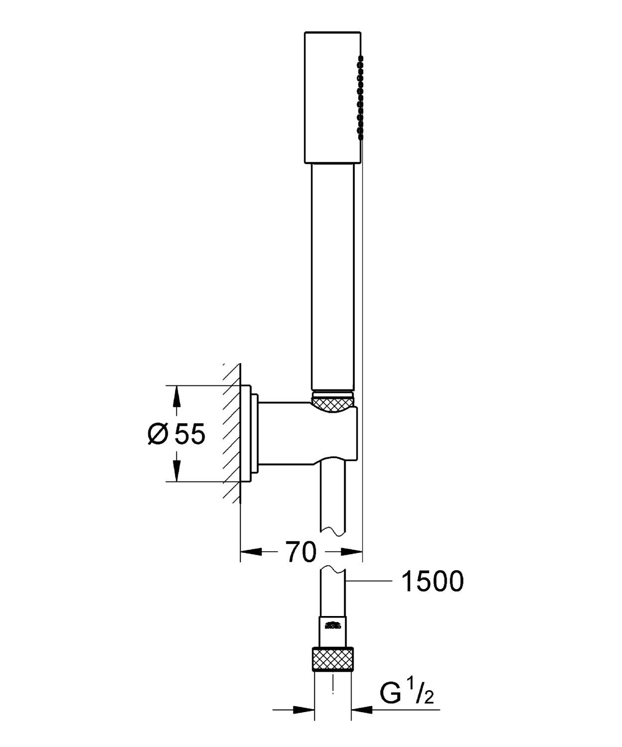 Gác sen + tay sen Grohe Sena 28348000 GROHE SPA