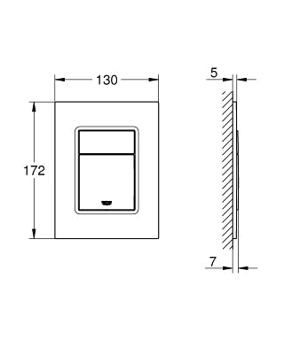 Nút nhấn xả bàn cầu Grohe 37535DA0