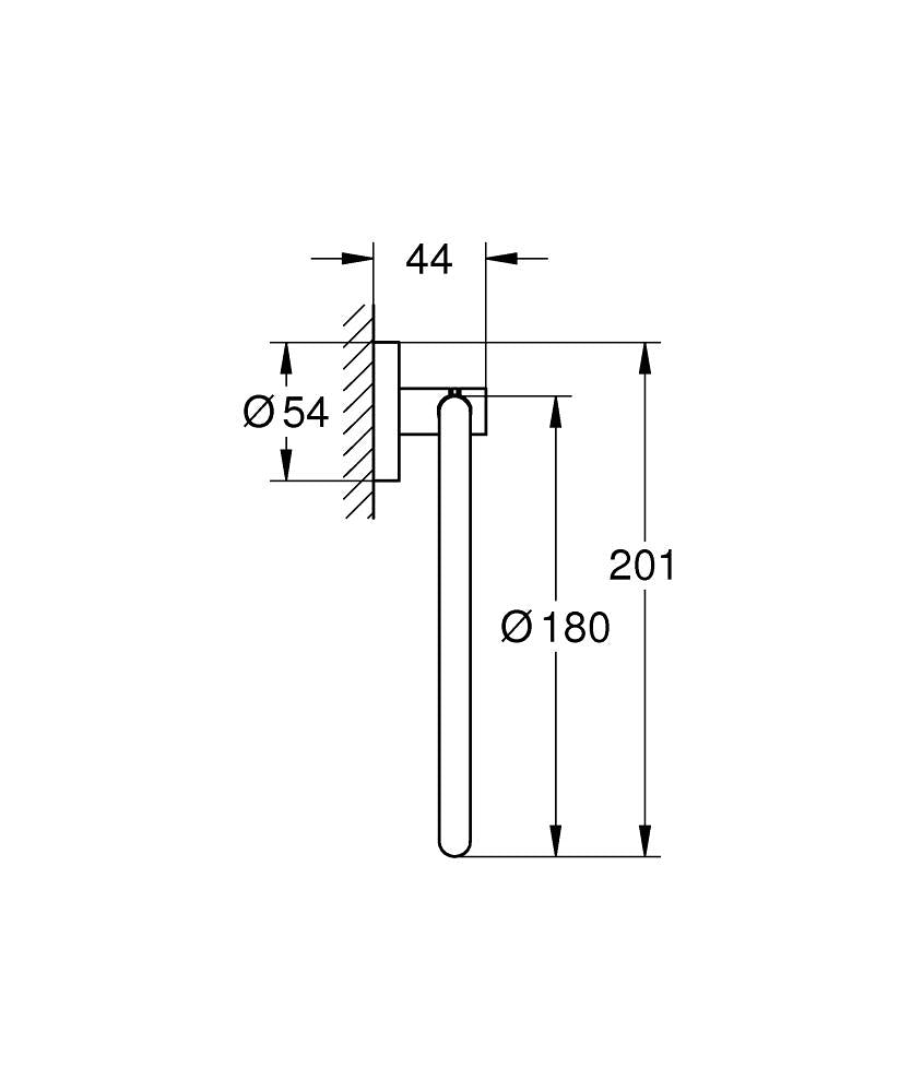 Vòng treo khăn Grohe Essentials 40365AL1