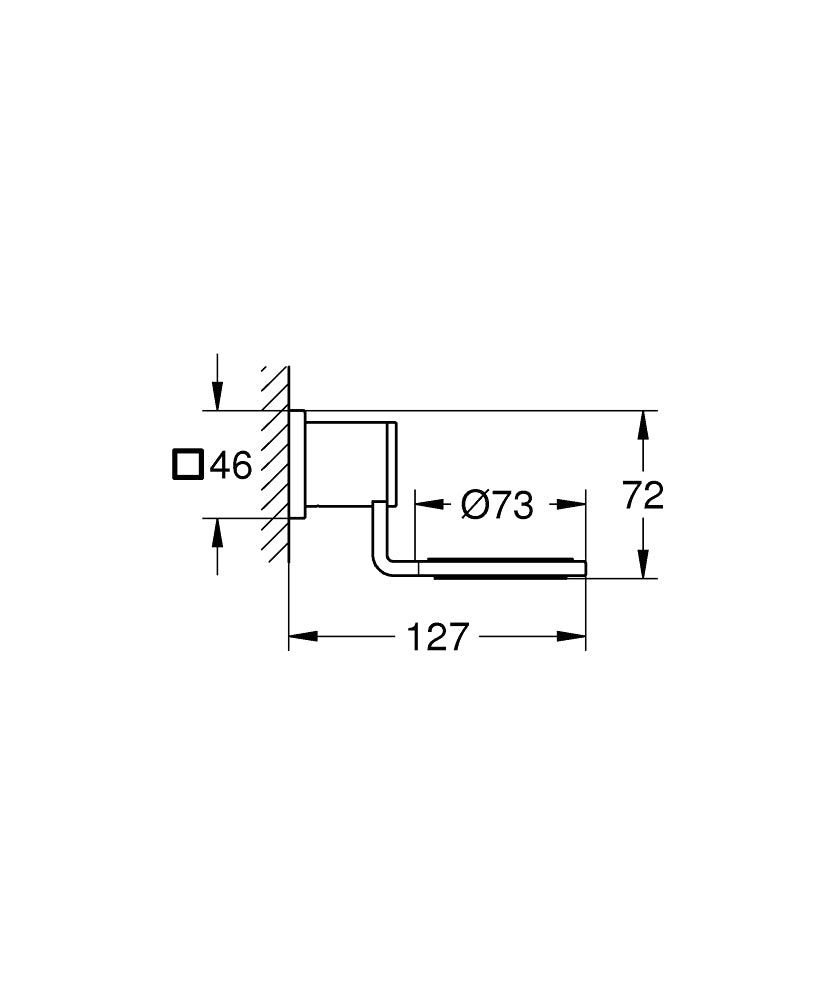 Giá đựng ly Grohe Allure 40278000