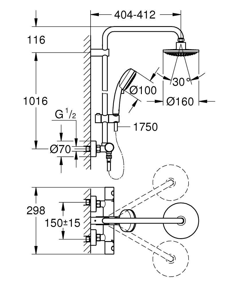 Cây sen Grohe Tempesta Cosmopolitan 27922000