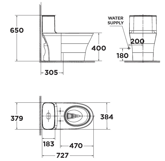 Bàn cầu một khối American Standard WP-1880