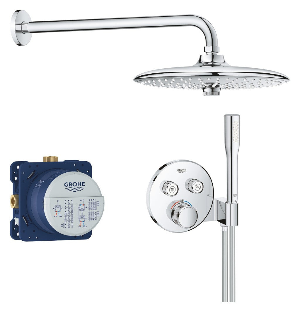 Bộ sen âm tường ổn nhiệt Smart Control Grohe 34744000