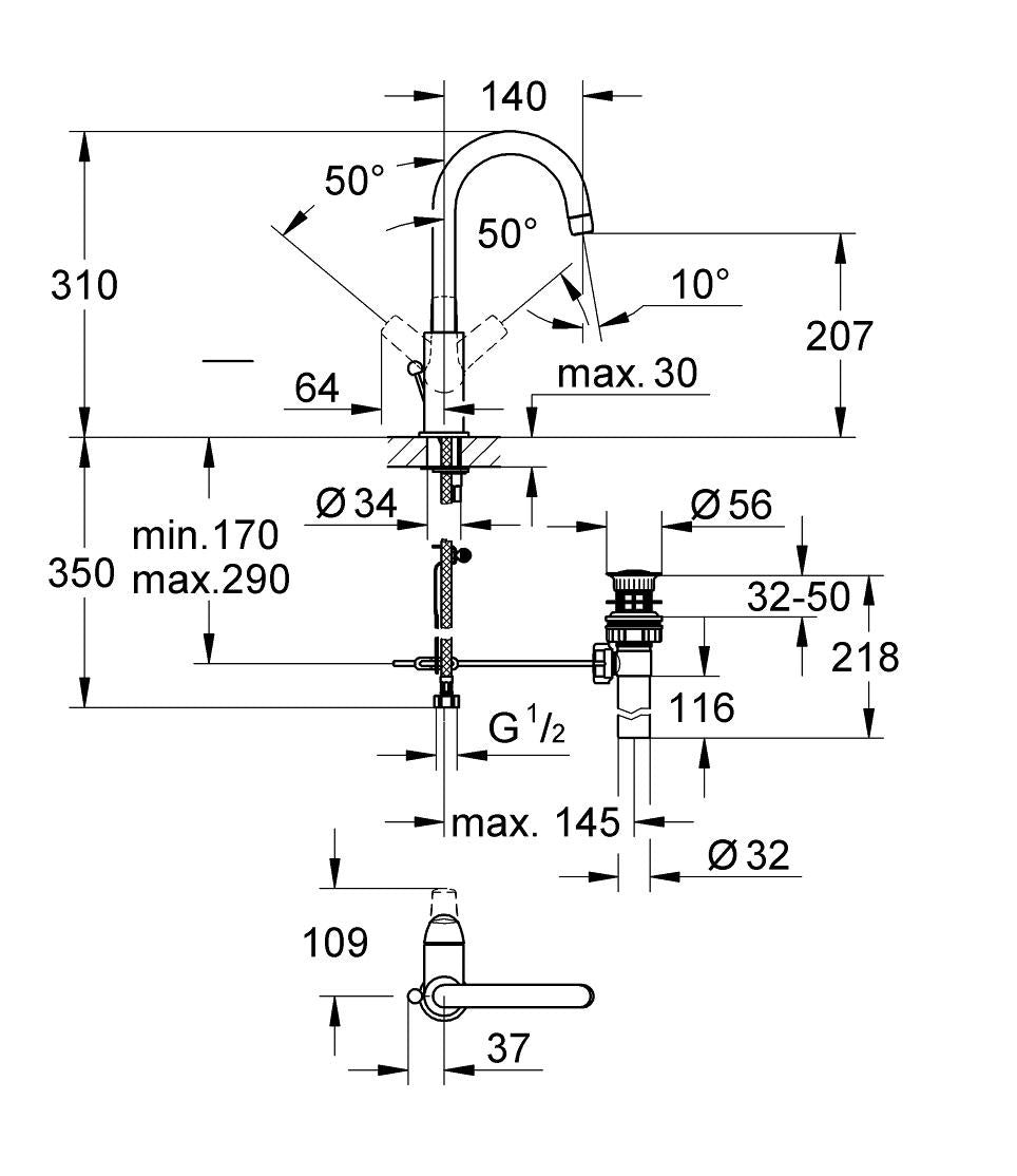 Vòi chậu Grohe 23090000