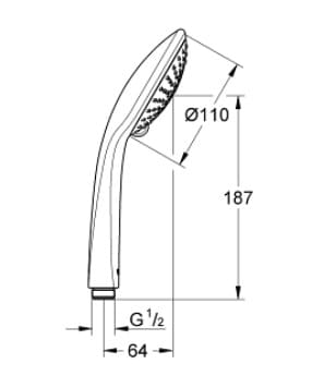 Tay sen Grohe 27222000