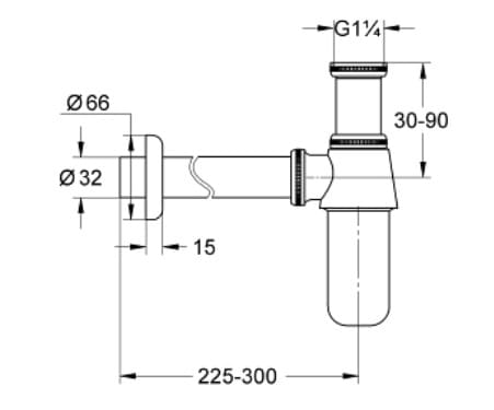 Ống thải Grohe 29058000