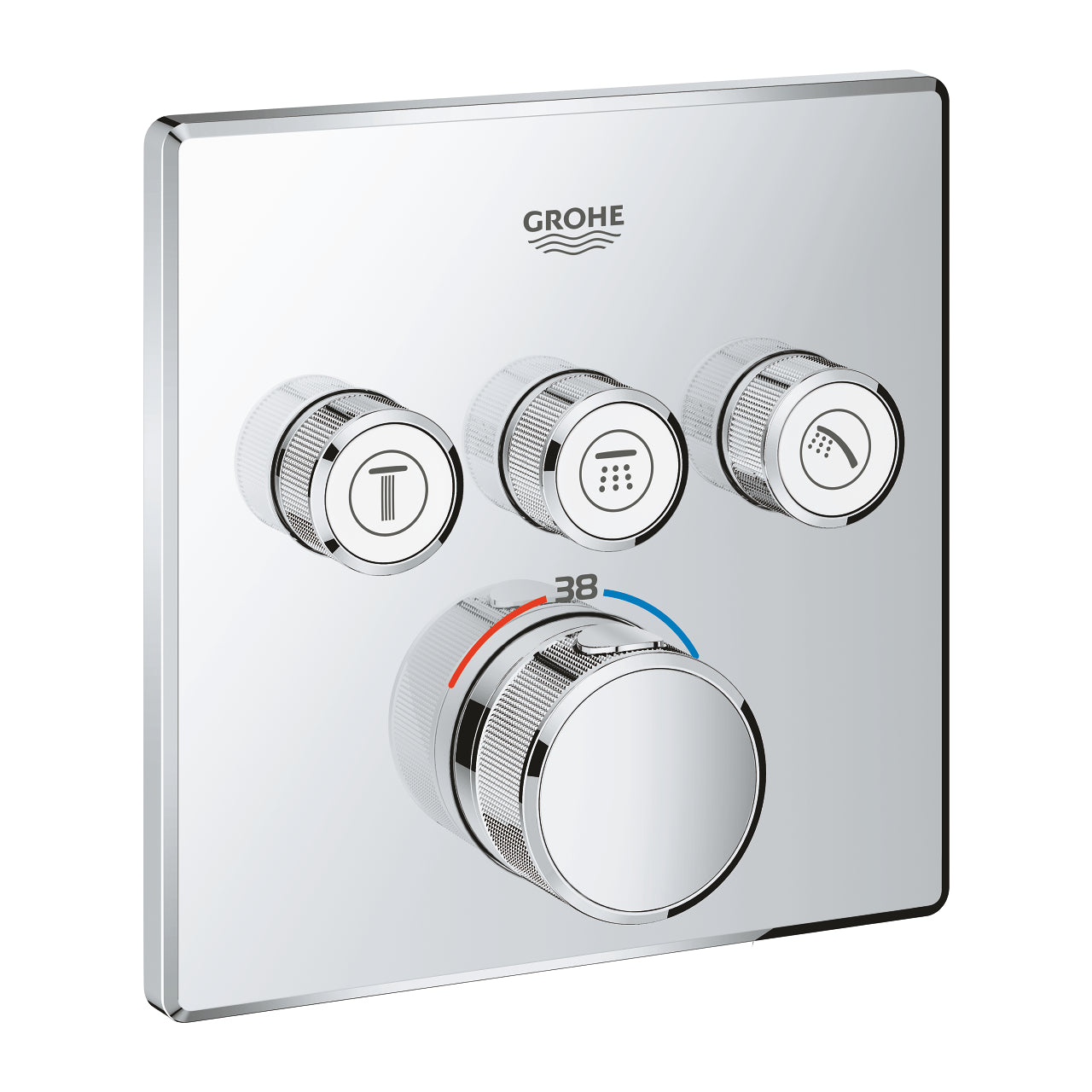 Mặt nạ bộ trộn âm Grohe Grohtherm SmartControl 29126000 ( chưa bao gồm bộ âm )