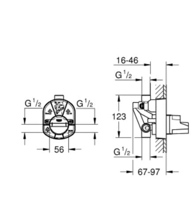 Bộ trộn âm Grohe 33963000