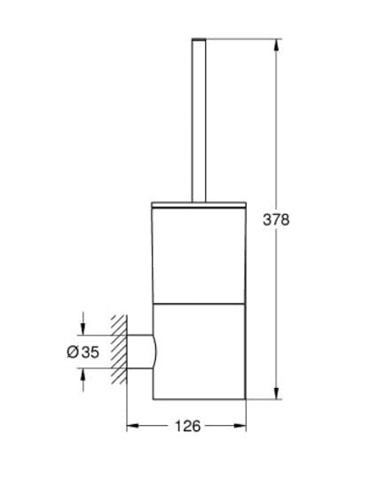 Bộ cọ tolet Grohe Atrio 40314003