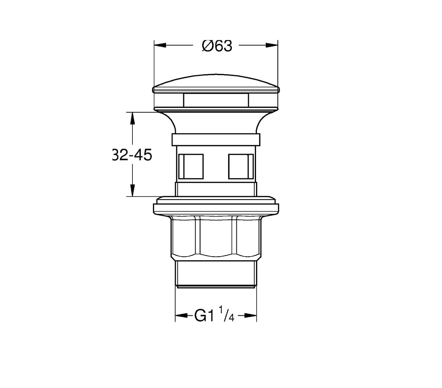 Nút nhấn xả lavabo Grohe 40824000