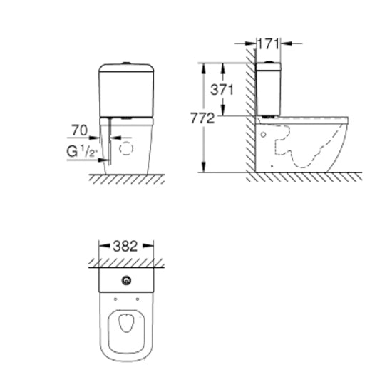 Thân nước Grohe Euro Ceramic 39332000