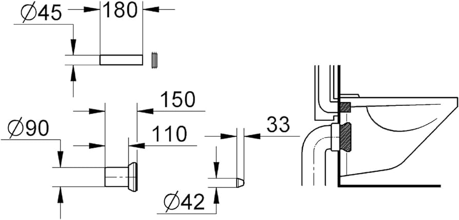 Bộ ruột két nước âm tường 37311K00