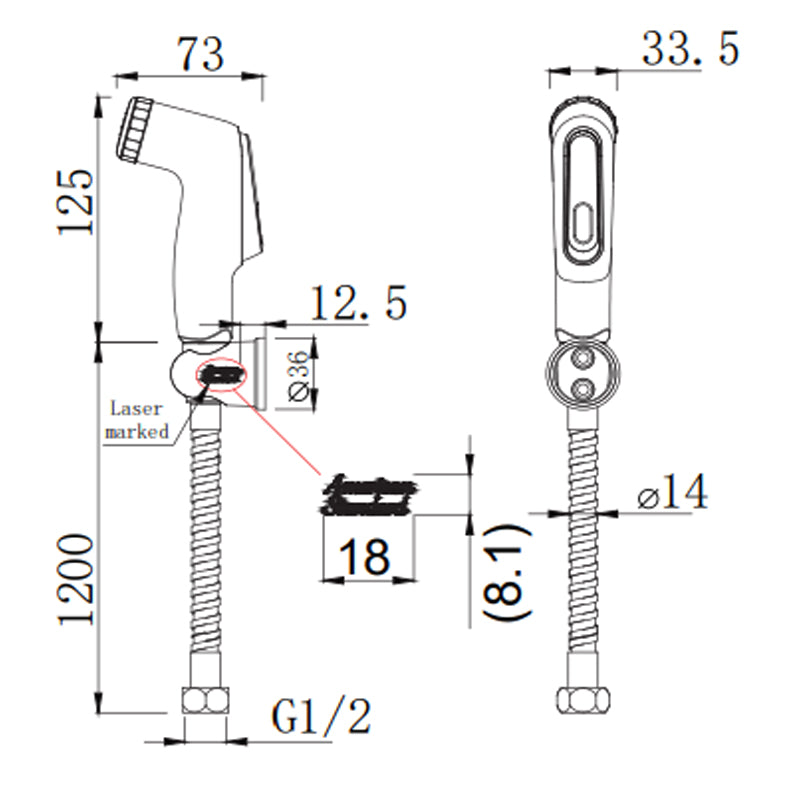 Vòi xịt  vệ sinh American Standard FFAS6868