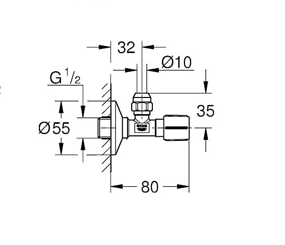 Van khóa Grohe 22037000