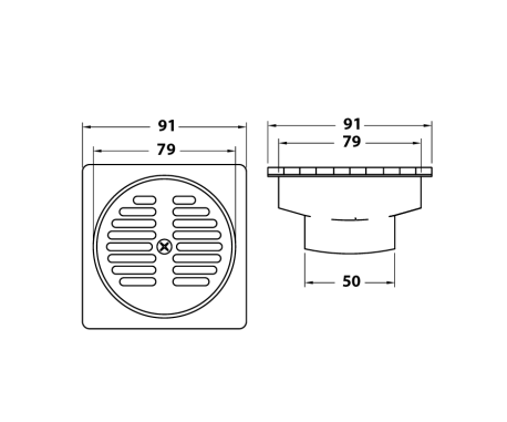 Phễu Thoát Sàn American Standard A-8200