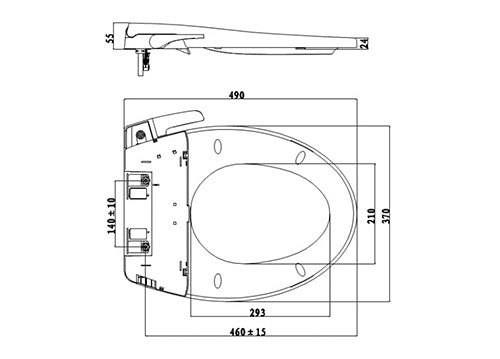 Nắp rửa cơ American Standard CSCFA650