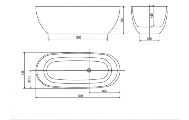 Bồn tắm đặt sàn American Standard BTAS9761