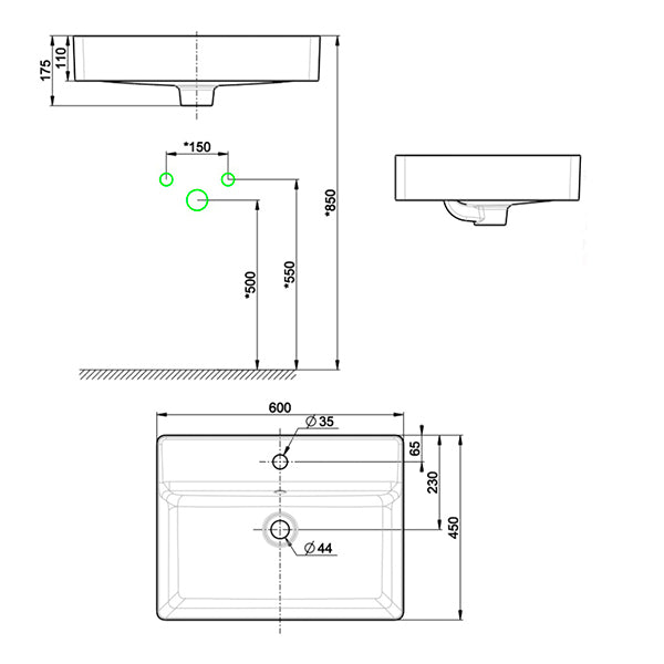 Chậu rửa đặt bàn American Standard WP-F420