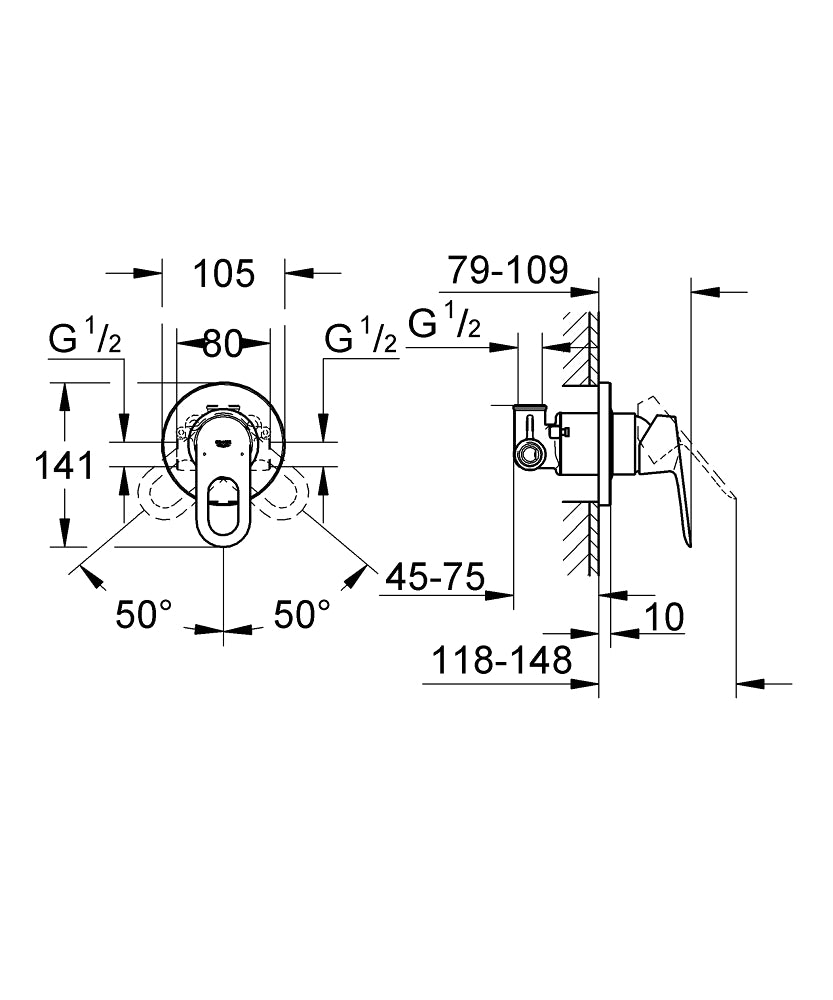 Bộ trộn âm tường BauLoop 29042000