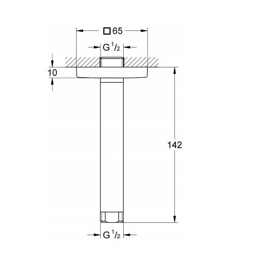 Thanh nối bát sen Grohe Rainshower 28724000