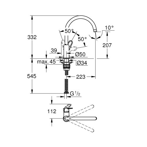Vòi chậu Grohe BauFlow 31230001