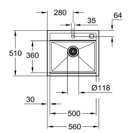 Chậu bếp Grohe K700 31651AP0