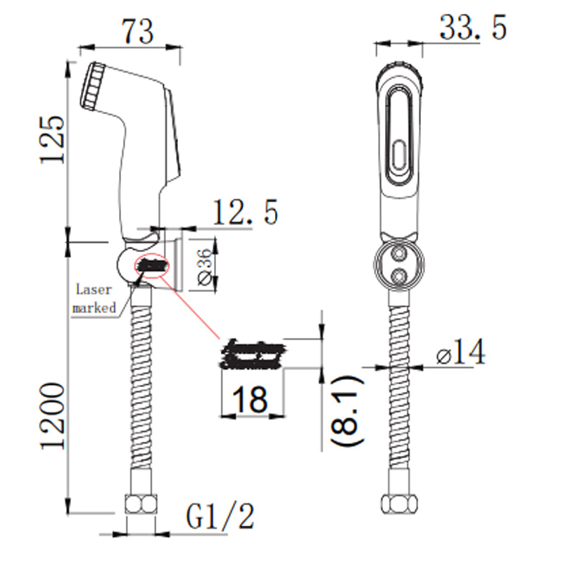 Vòi xịt vệ sinh American Standard FFAS8686