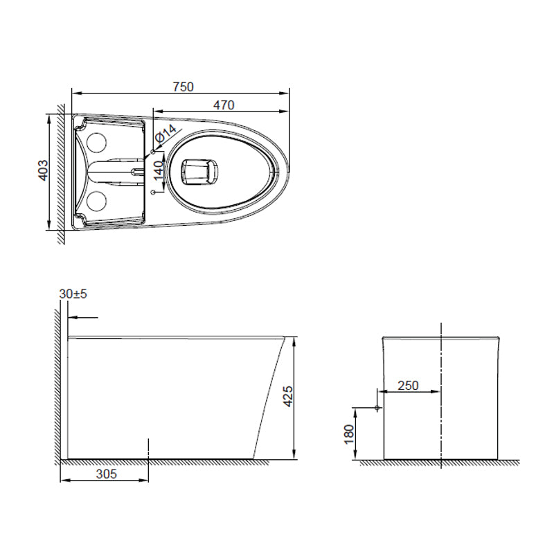 Bàn cầu một khối American Standard WP-3232