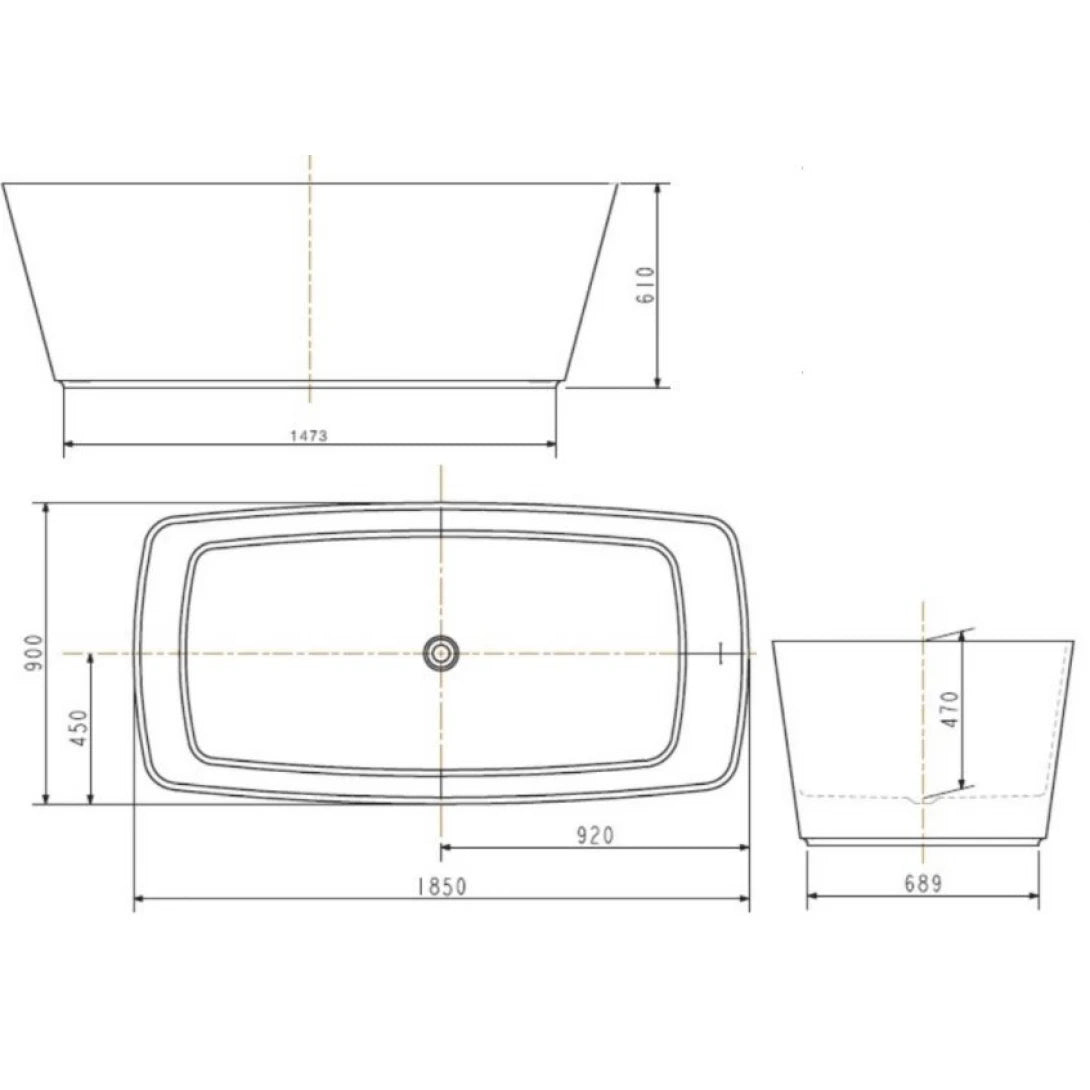 Bồn tắm đặt sàn American Standard BTAS9831