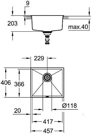 Chậu bếp Grohe K700U 31653AT0