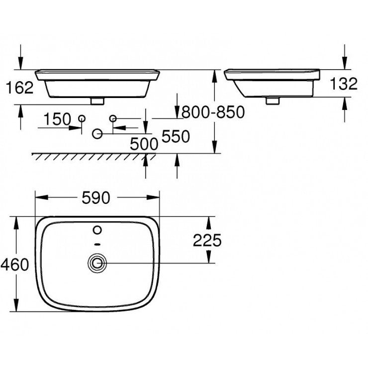 Chậu rửa bán âm Grohe Eurostyle 39276000