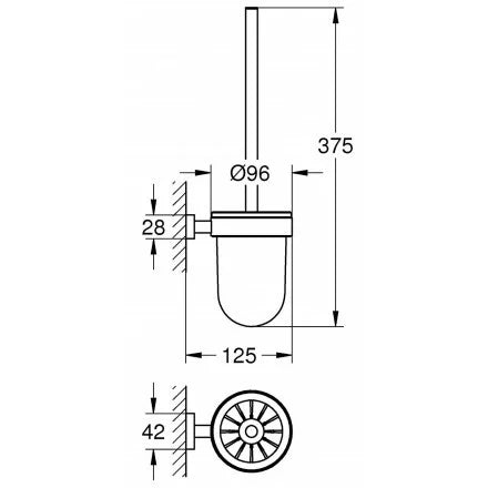 Bộ vệ sinh tolet Grohe Essentials Cube 40513001