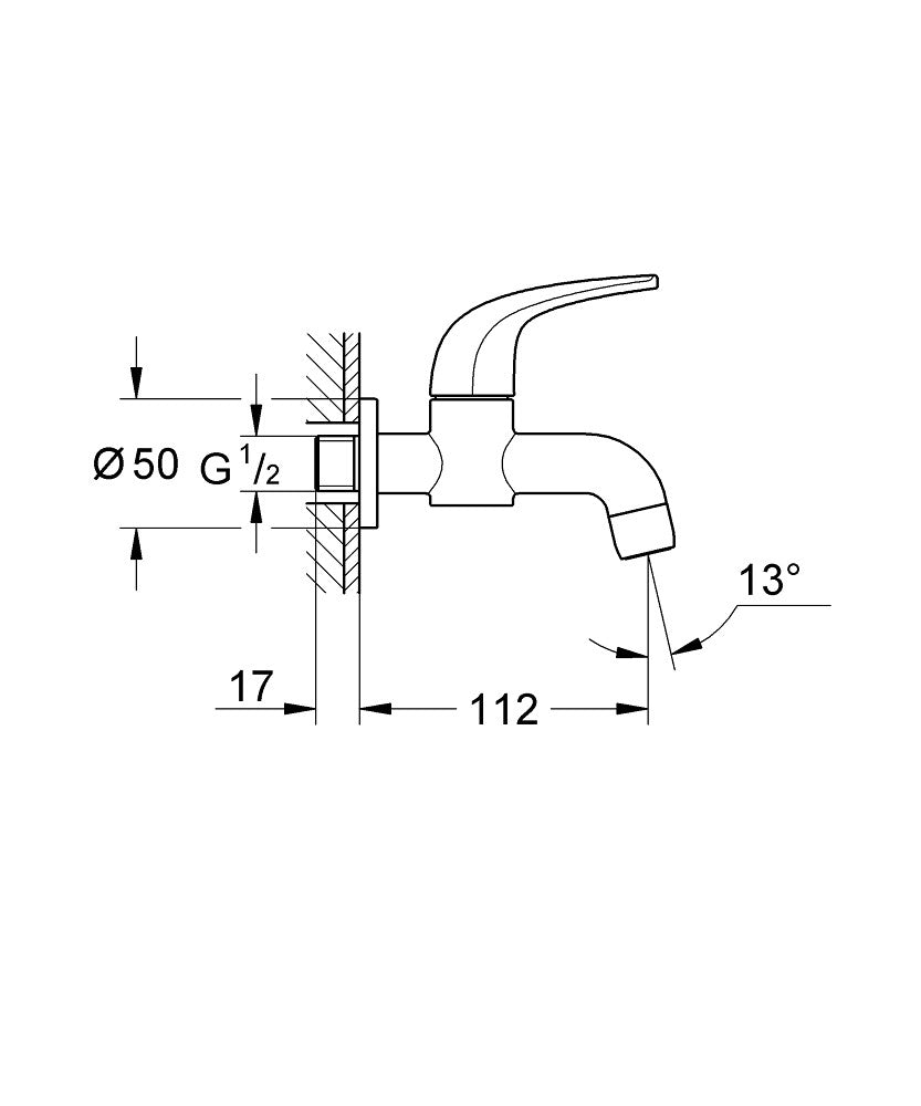 Vòi Rumine BauCurve Grohe 20236000