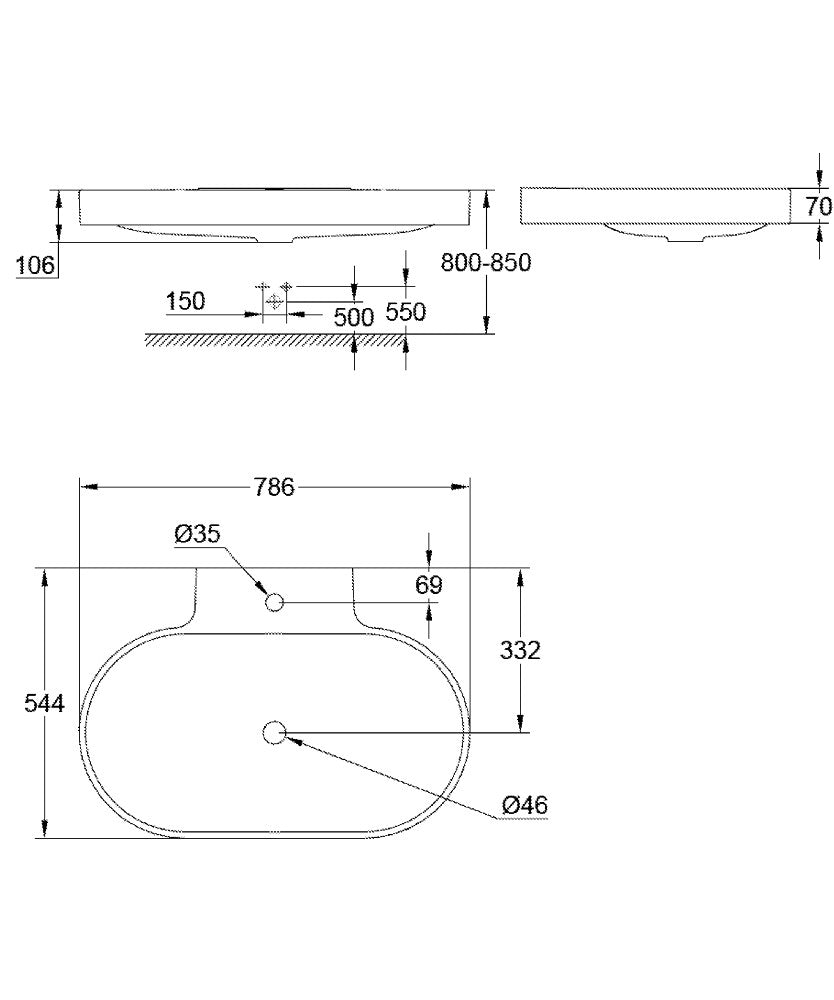 Chậu đặt bàn Grohe Eurocosmo 39070001