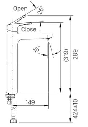 Vòi chậu lạnh Inax LFV-22SH