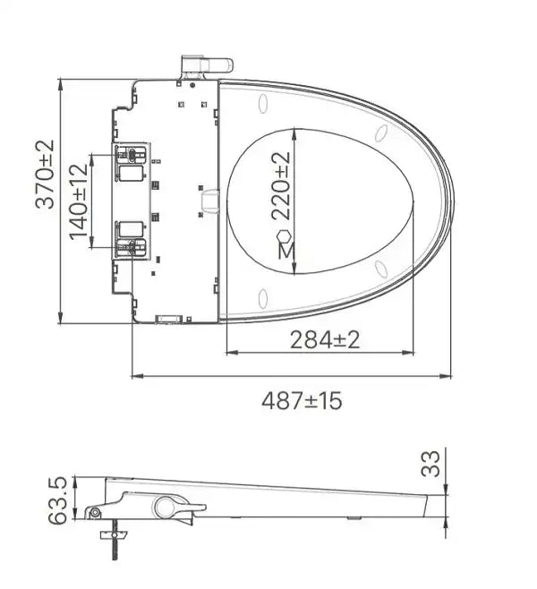 Bàn cầu hai khối + nắp rửa cơ Inax S200 AC-602+CW-S32VN