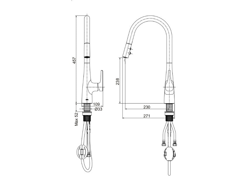 Vòi bếp nóng lạnh Inax SFV-900SX