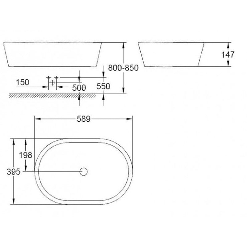 Chậu đặt bàn Grohe Eurocosmo 39122001