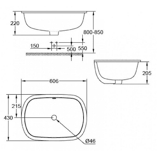 Chậu âm bàn Grohe Eurosmart 39125001