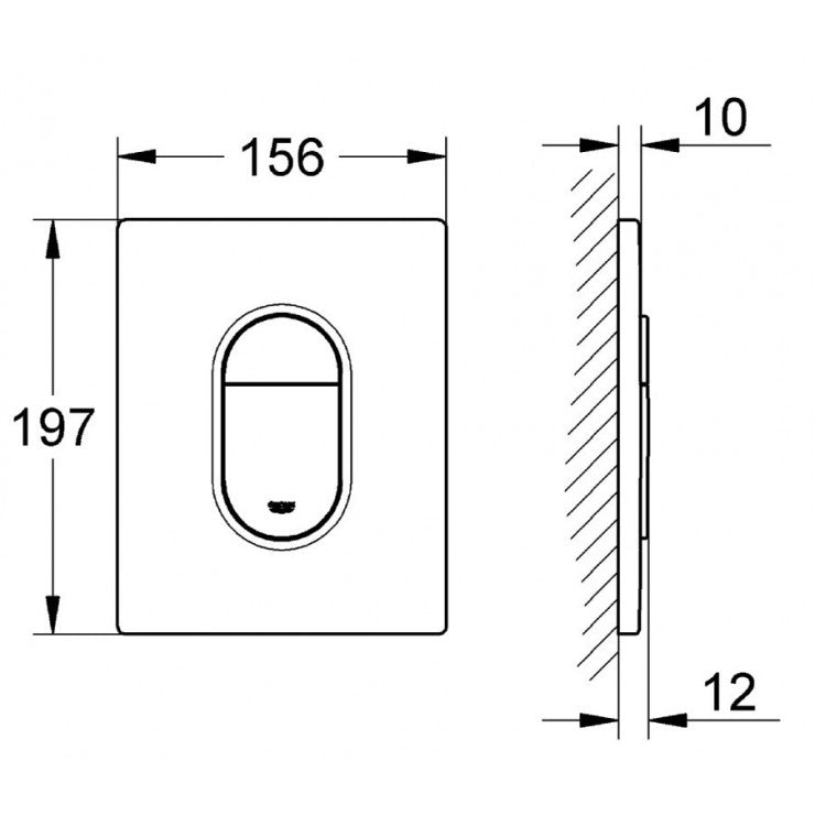 Nút nhấn xả bồn cầu Grohe Arena Cosmopolitan 38844000