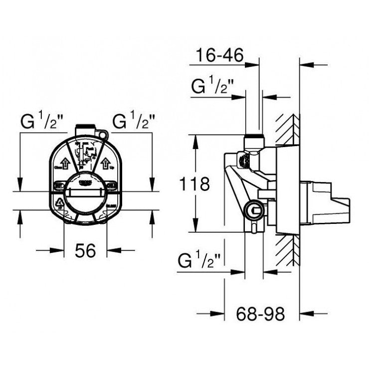 Bộ âm của mặt nạ sen âm Grohe 33965000