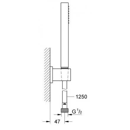 Bộ tay + gác sen Grohe Euphoria Cube 27702000