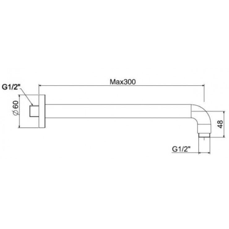 Thanh nối bát sen gắn tường American Standard FFAS9909