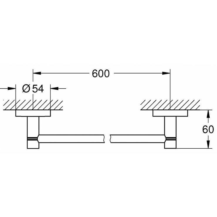 Thanh treo khăn Grohe Essentials 40366001